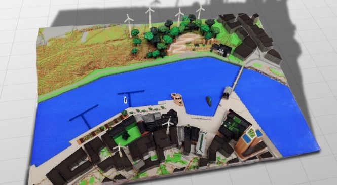 Mimaki จับมือ Minecraft ผลิตโมเดลแบบสำหรับผู้ชนะการประกวดออกแบบ Sustainable City