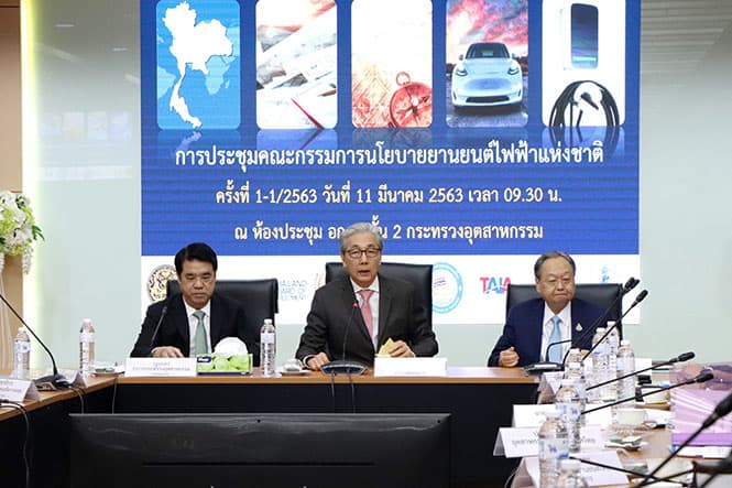 กระทรวงอุตสาหกรรม เร่งให้ไทยเป็นฐานการผลิตยานยนต์ไฟฟ้า ใน 5 ปี