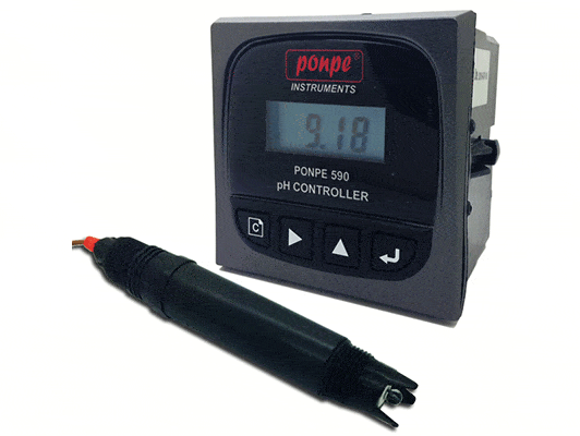PONPE 590 PH CONTROLLER AND TRANSMITTER WITH LINE APP ALERT_PROTRONICS