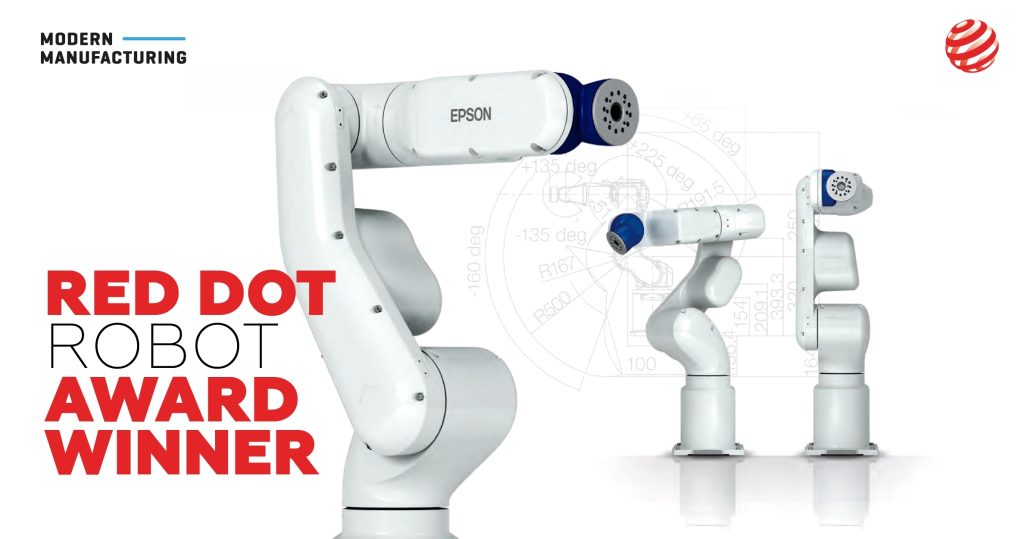 EPSON VT6L หุ่นยนต์ 6 แกนกับรางวัล Red Dot Award 2020