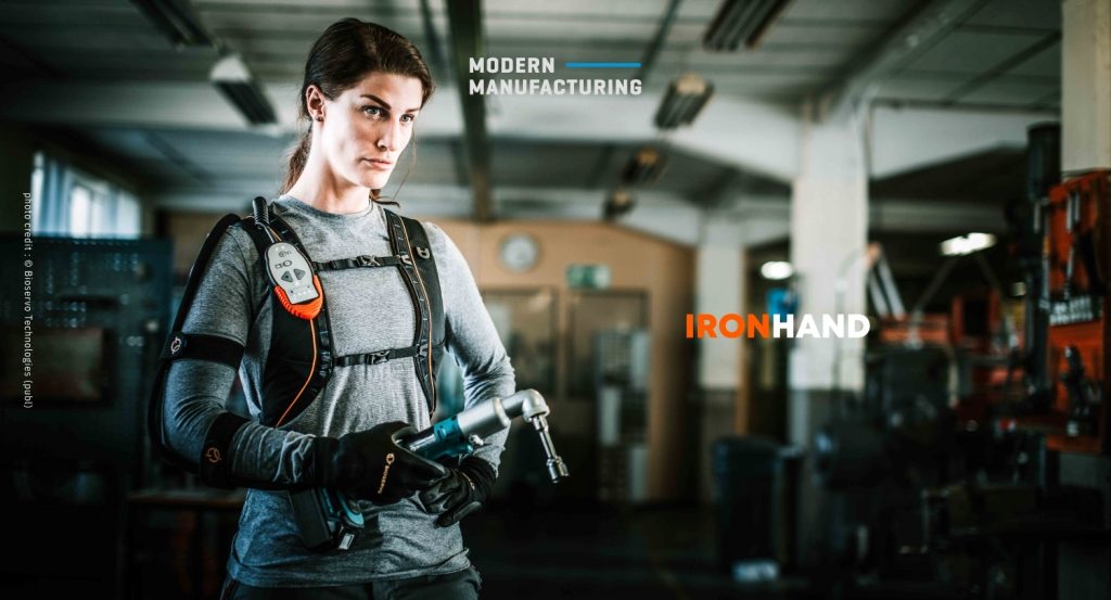 Ironhand แขนหุ่นเหล็กที่ช่วยแรงงานในโรงงานจากการบาดเจ็บ