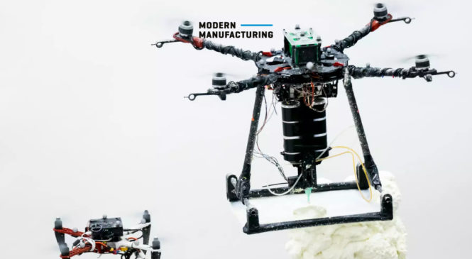 3D Printing Drones บินก่อสร้างจากบนฟ้าด้วยฝูงโดรน