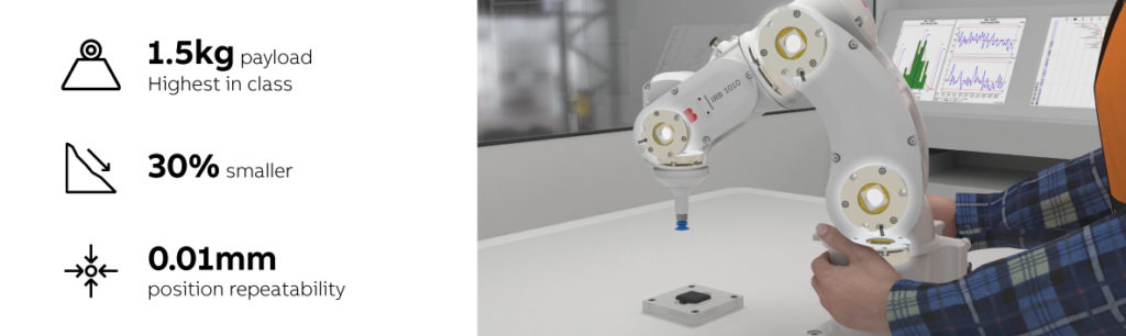 ABB เปิดตัวหุ่นยนต์อุตสาหกรรมขนาดเล็ก ตอบโจทย์การผลิตอุปกรณ์อัจฉริยะ