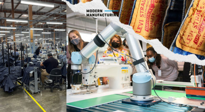 Levi Strauss & Co. ผู้ผลิตยีนส์ชื่อดังให้ความสนใจในการใช้หุ่นยนต์สำหรับการ ‘เย็บ’ ผ้า