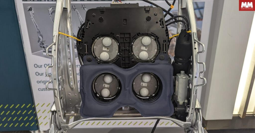 เบาะนวดไฟฟ้าสำหรับอุตสาหกรรมยานยนต์ในงาน Manufacturing Expo 2025