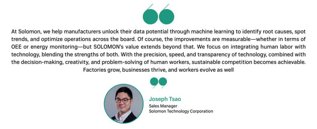 Joseph Tsao, Sales Manager, SOLOMON
