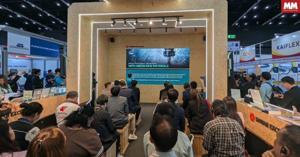 บรรยากาศงานเปิดตัวสินค้าที่ TAIWAN EXCELLENCE PAVILION ในงาน Manufacturing Expo 2025