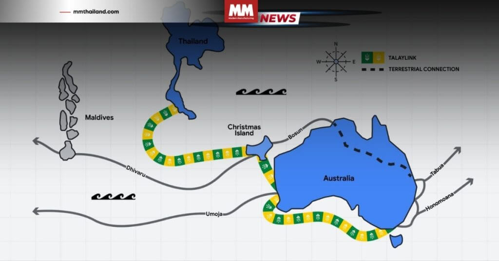 google talaylink undersea cable thailand australia digital hub
