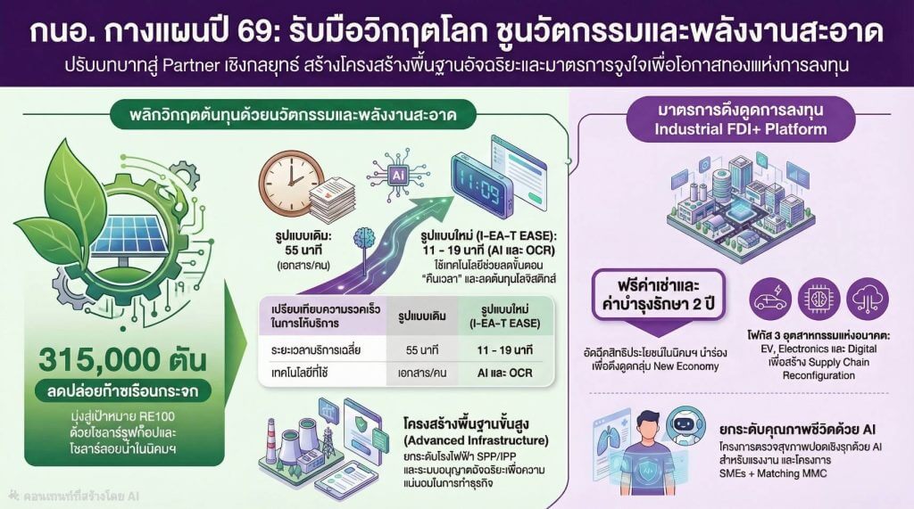 กนอ.กางแผนปี 69 รับมือวิกฤตโลก