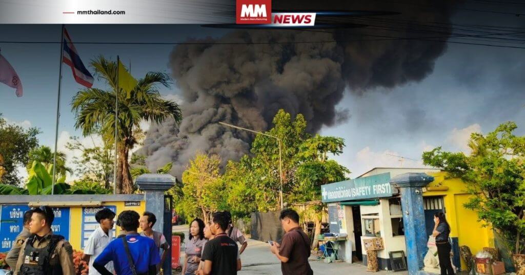 thinner chemical factory fire chachoengsao industry minister order shutdown